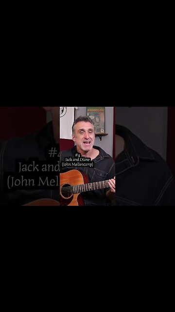 Chord triads saved Jack and Diane by John Mellencamp #shorts