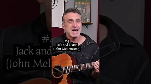 Chord triads saved Jack and Diane by John Mellencamp #shorts