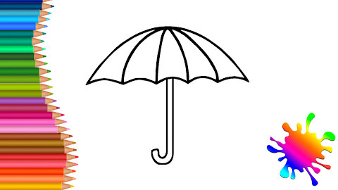 How to draw an UMBRELLA. How to draw simply?