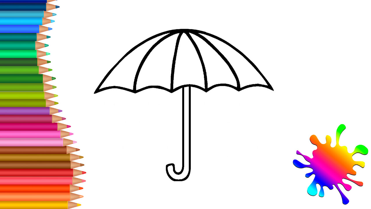 How to draw an UMBRELLA. How to draw simply?