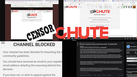 CensorChute Should Be the Name - Bitchute Censoring Big!!!