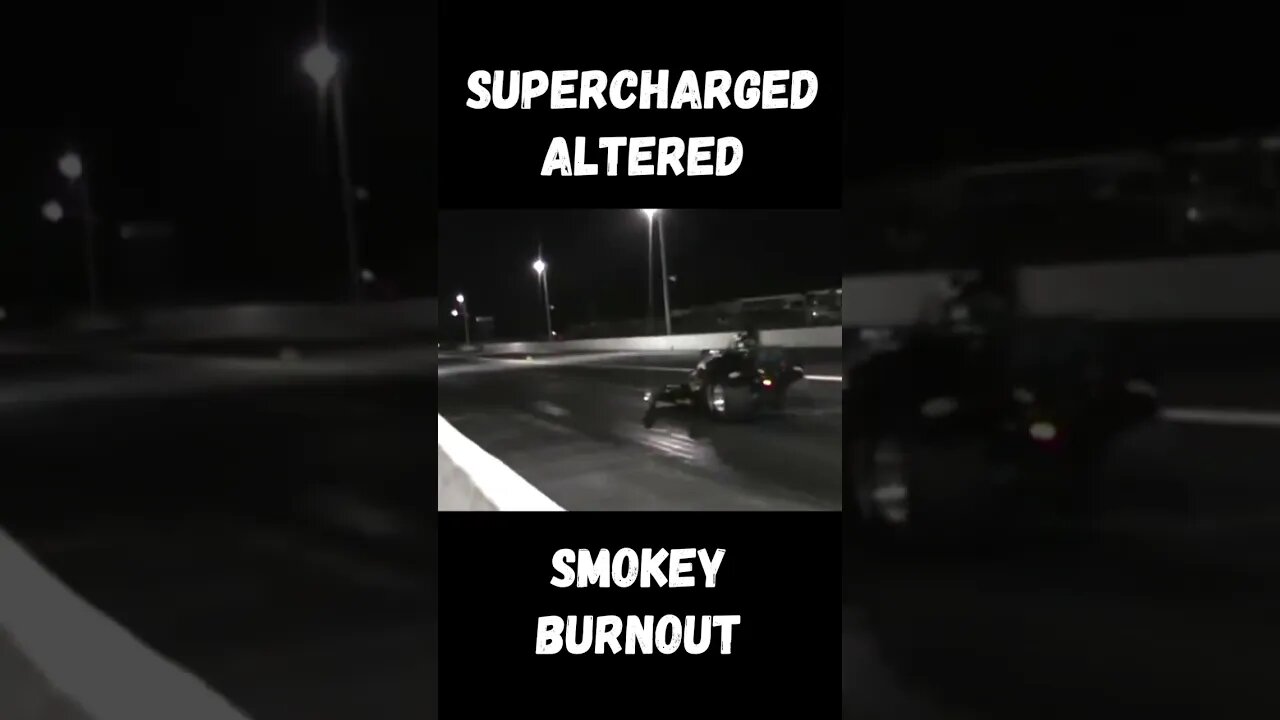 Supercharged Altered Smokey Burnout! #shorts