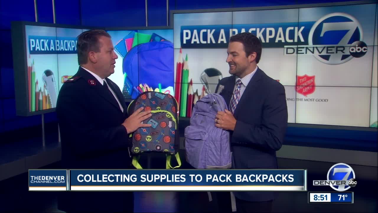 Help kids get ready for school with the Denver7 'Pack A Backpack' school supply drive