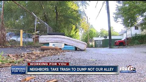 North side neighbors sick of illegal trash dumping