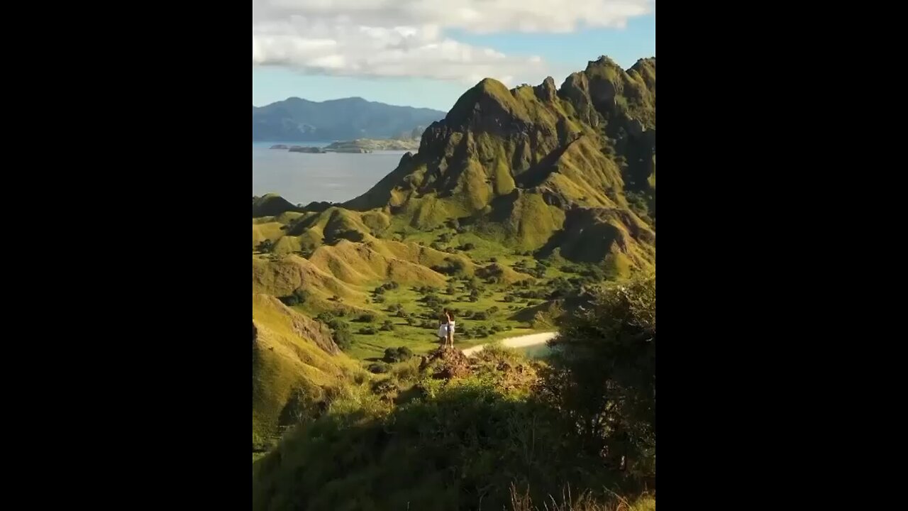 Beautiful views from Padar island in Indonesia