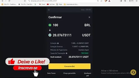 como converter o meu real para dólar binance.