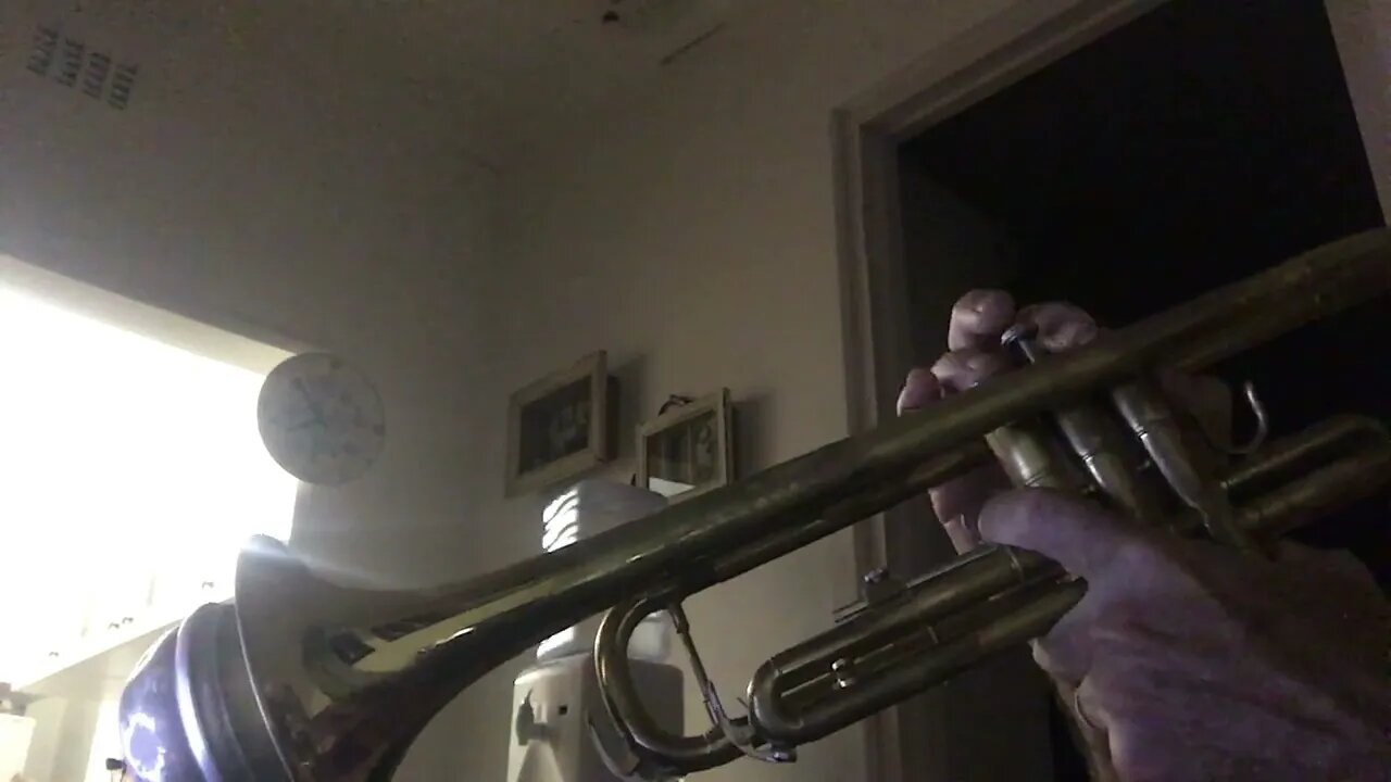 Leaning on the Everlasting Arms with Live Trumpet Valve View