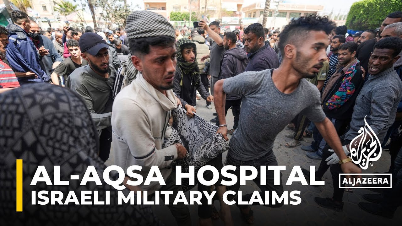 Israeli army claims it struck an Islamic Jihad command centre at Al-Aqsa Hospital