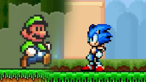 Super MARIO com os PODERES do SONIC