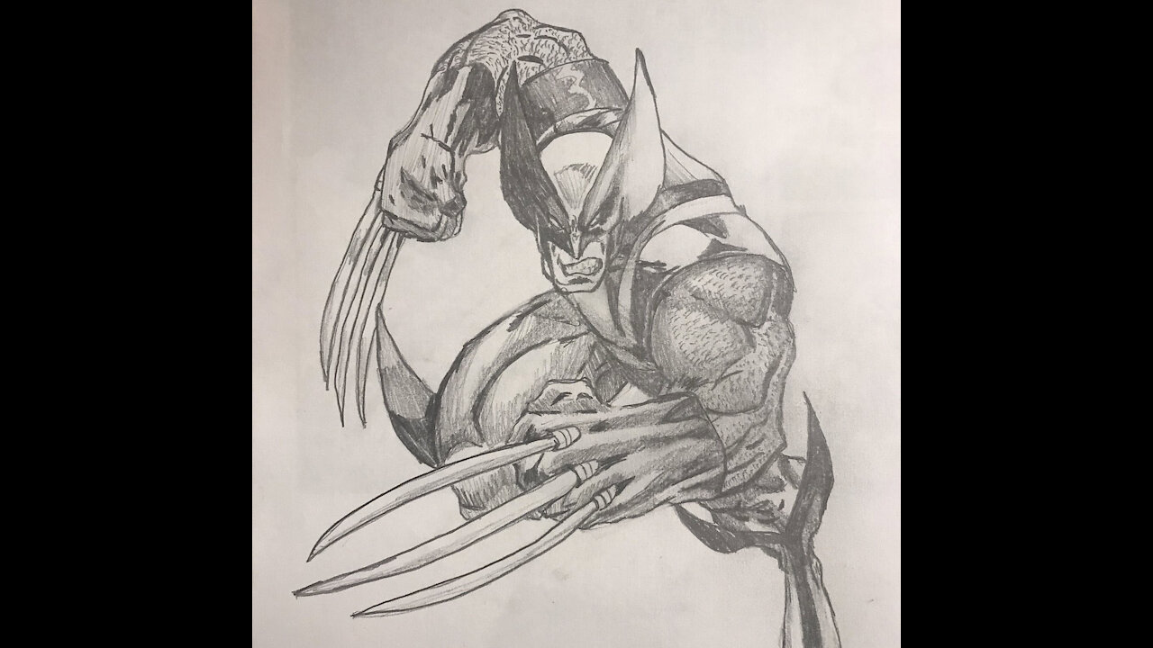 Wolverine Drawing Time-Lapse