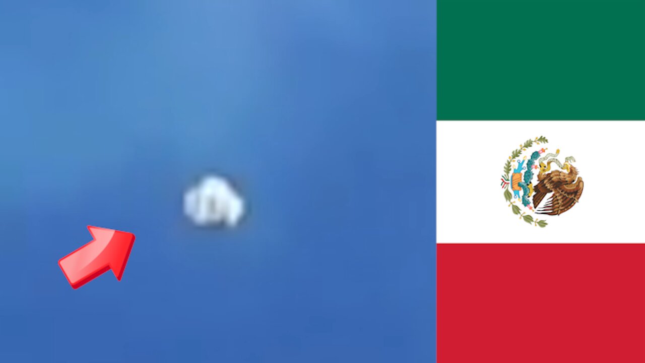 UFO sighting of a white object over Mexico [Space]