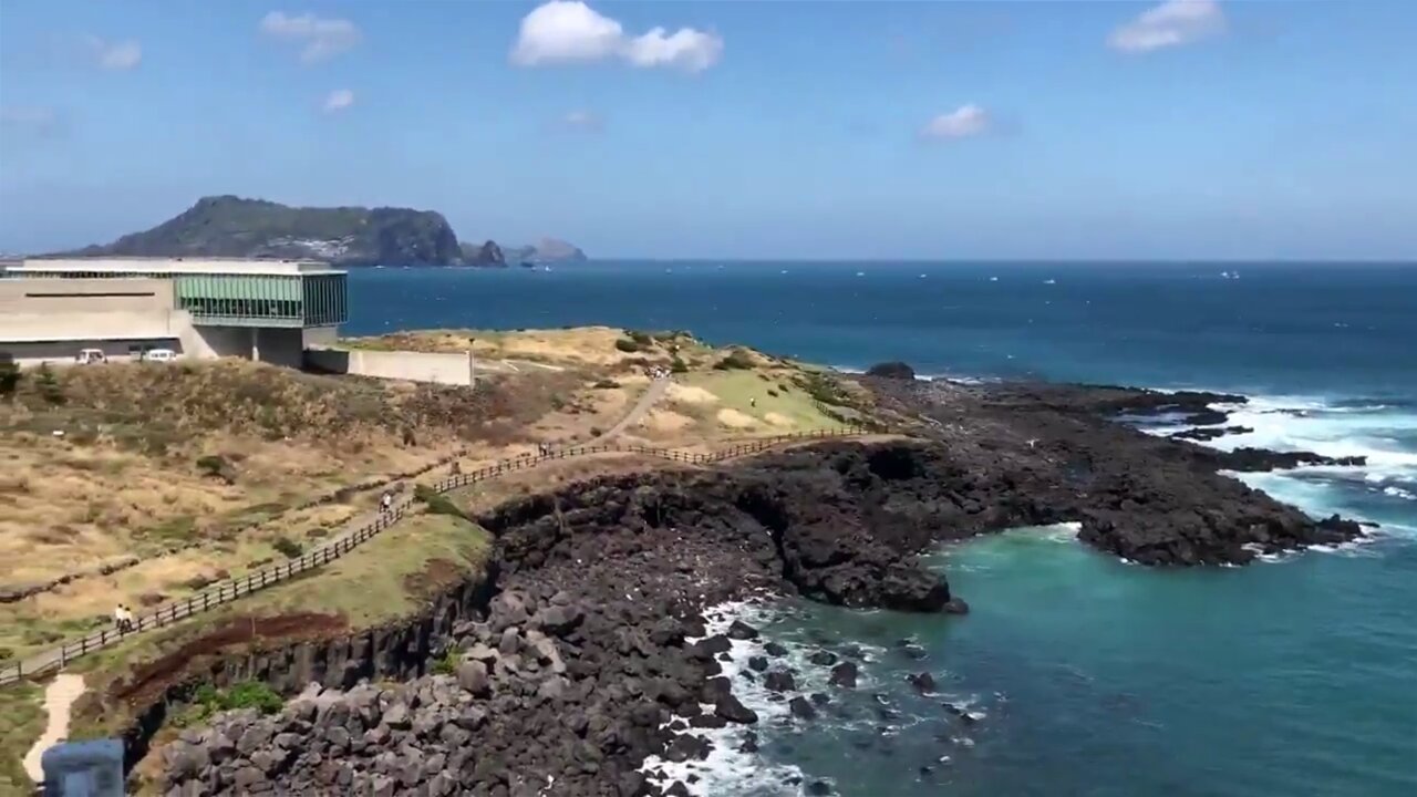 Beautiful Jeju island & sea in South Korea