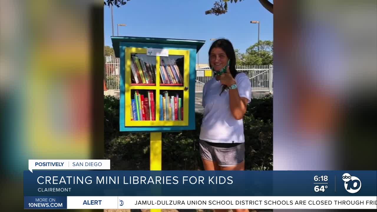 Clairemont teen creates mini libraries for local children
