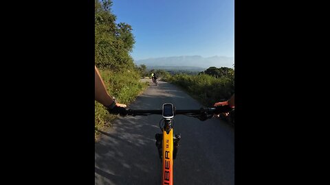 Downhill mountain biking near the Himalayas