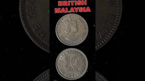 British Malaysia 10 Cents 1961. #shorts #coinnotesz #viral