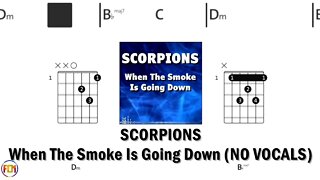 SCORPIONS When The Smoke Is Going Down FCN GUITAR CHORDS & LYRICS NO VOCALS