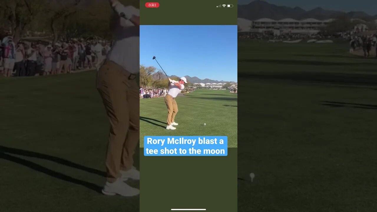 Rory McIlroy blasts a tee shot to the moon! #rorymcilroy #golf #shorts