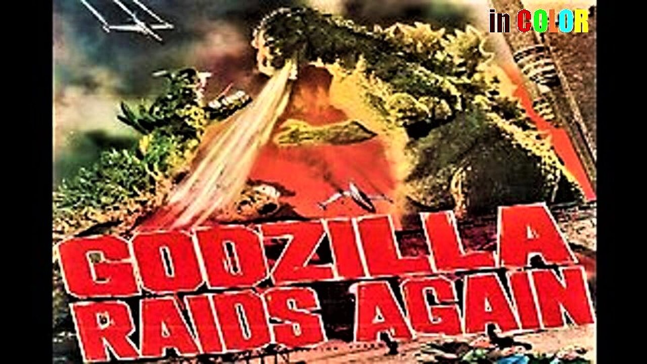 GODZILLA RAIDS AGAIN 1955 in COLOR The Sequel - Japanese Version English Subs FULL MOVIE