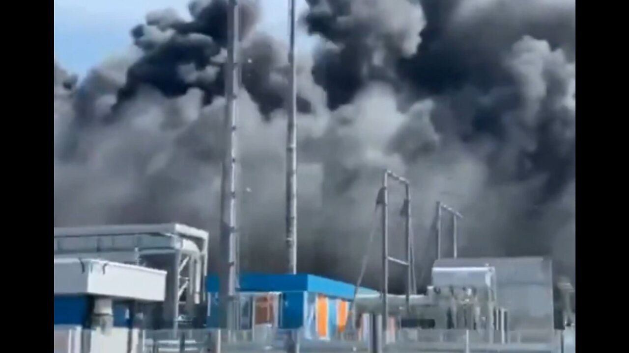 Fire at the GRES-2 power plant in Sakhalin