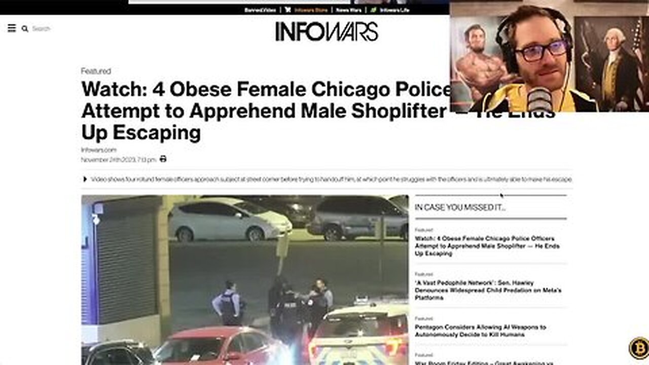 Four Fat Female Cops Can't Stop a Shoplifter