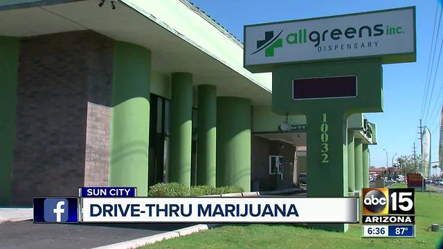 Valley marijuana dispensary now offers drive-thru pickup at their location