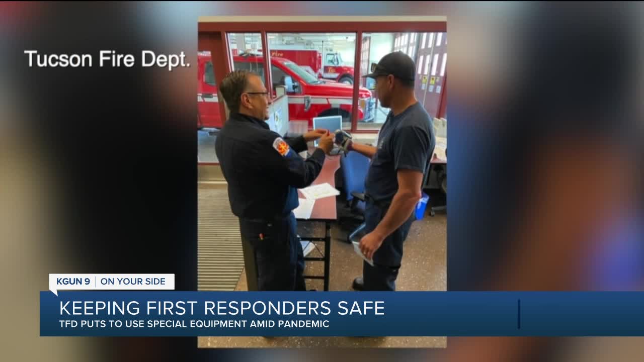 Firefighters use protective equipment to stay safe