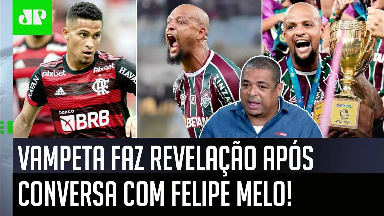 "O Felipe Melo ME CONTOU que na FINAL com o Flamengo..." Vampeta faz REVELAÇÃO!