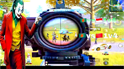Pubg only 1v4 #clutch 🇧🇩vs🇮🇩 #bgmi 1v4 #clutch 🇧🇩vs🇨🇳 #shorts montage #gameplay