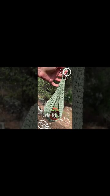 Jade Green Crochet Plant Holder Tutorial Using Premier Cotton Yarn from Dollar Tree