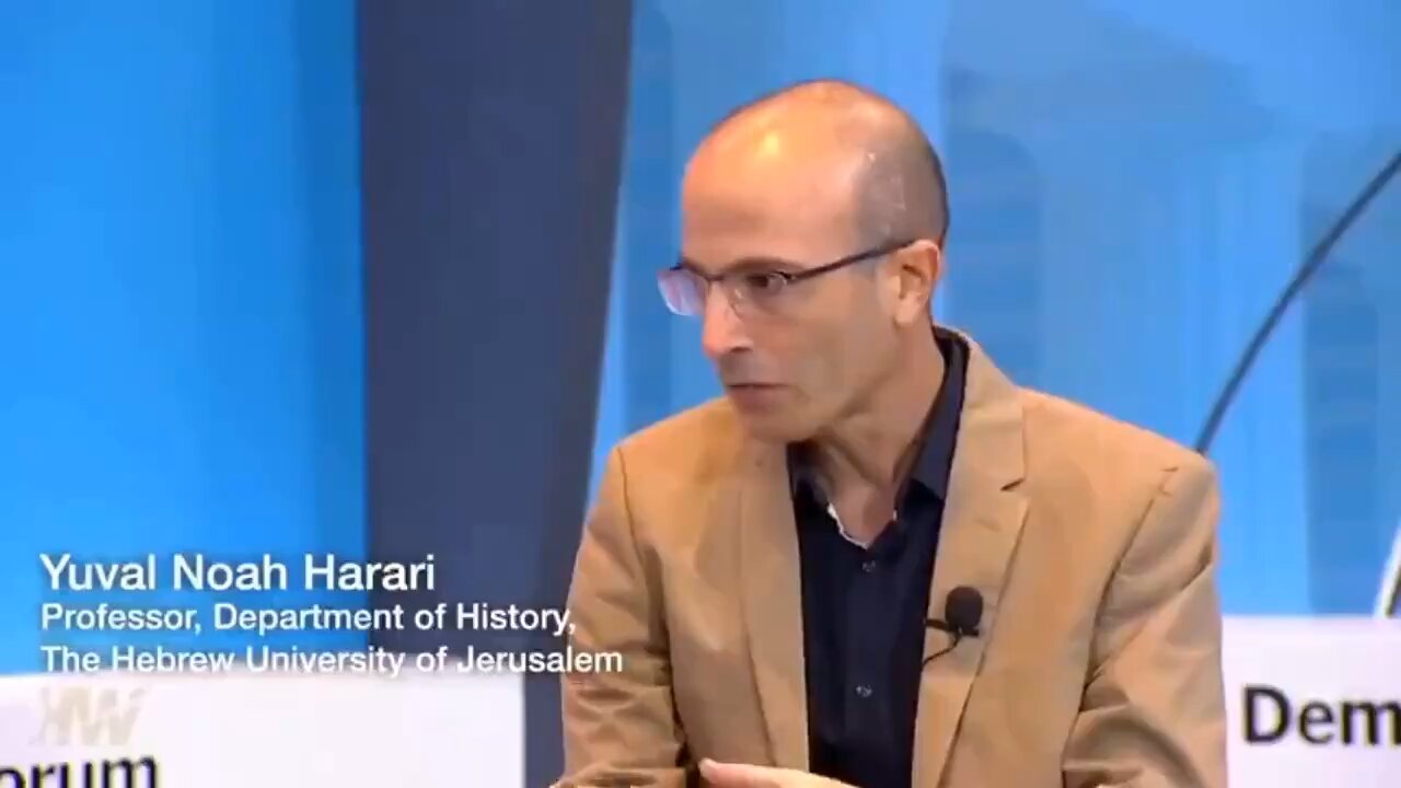 YUVAL HARARI GIVING AWAY THE REASON FOR THE PANDEMIC