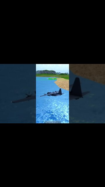 Flying MC-130 Directly over the Water | Turboprop Flight Simulator #shorts