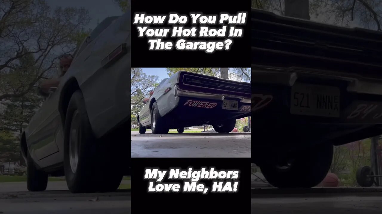 How Do You Pull Your Hot Rod In The Garage? #shorts
