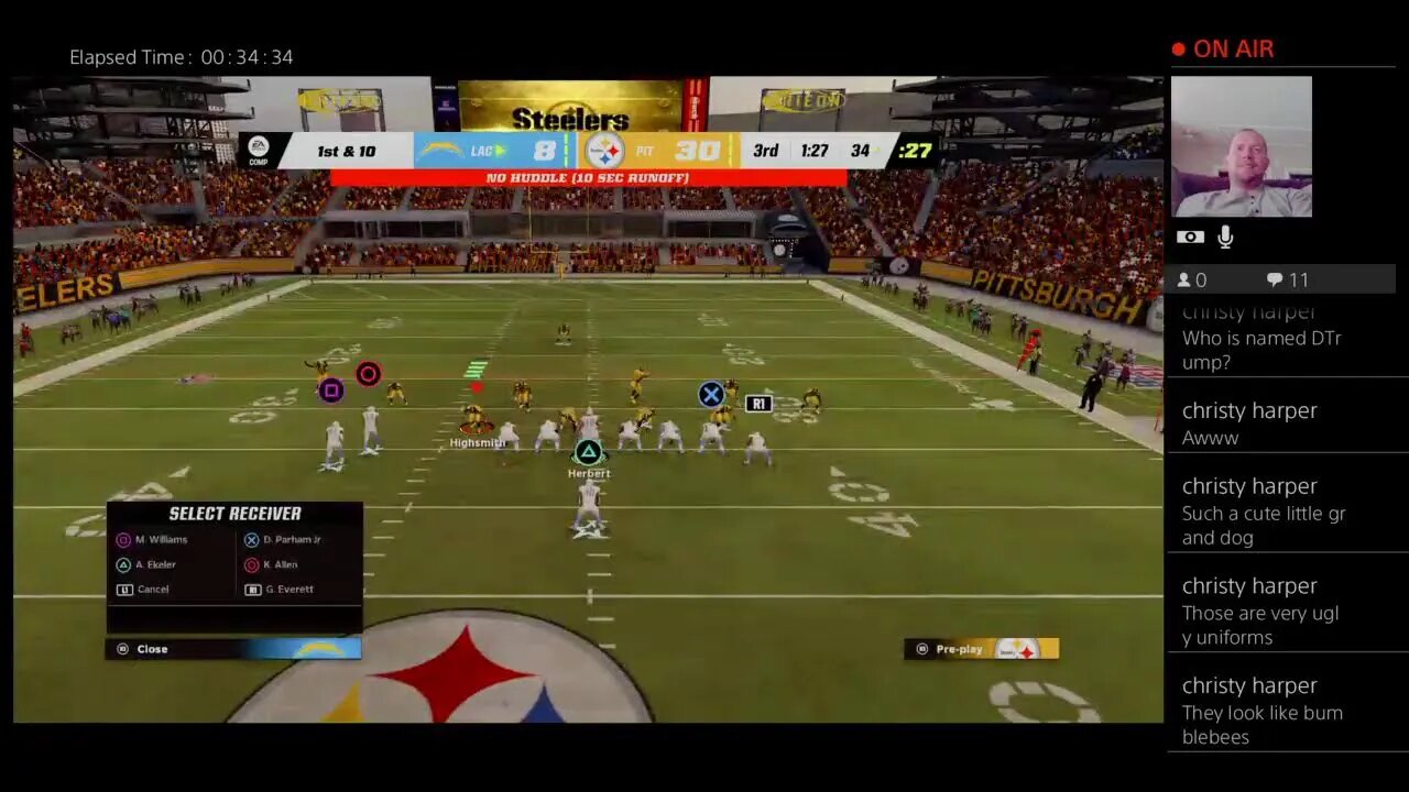 NNBSports's - Madden 23 Longhorns fan (chargers) vs penn st fan (Steelers) For streaming rights