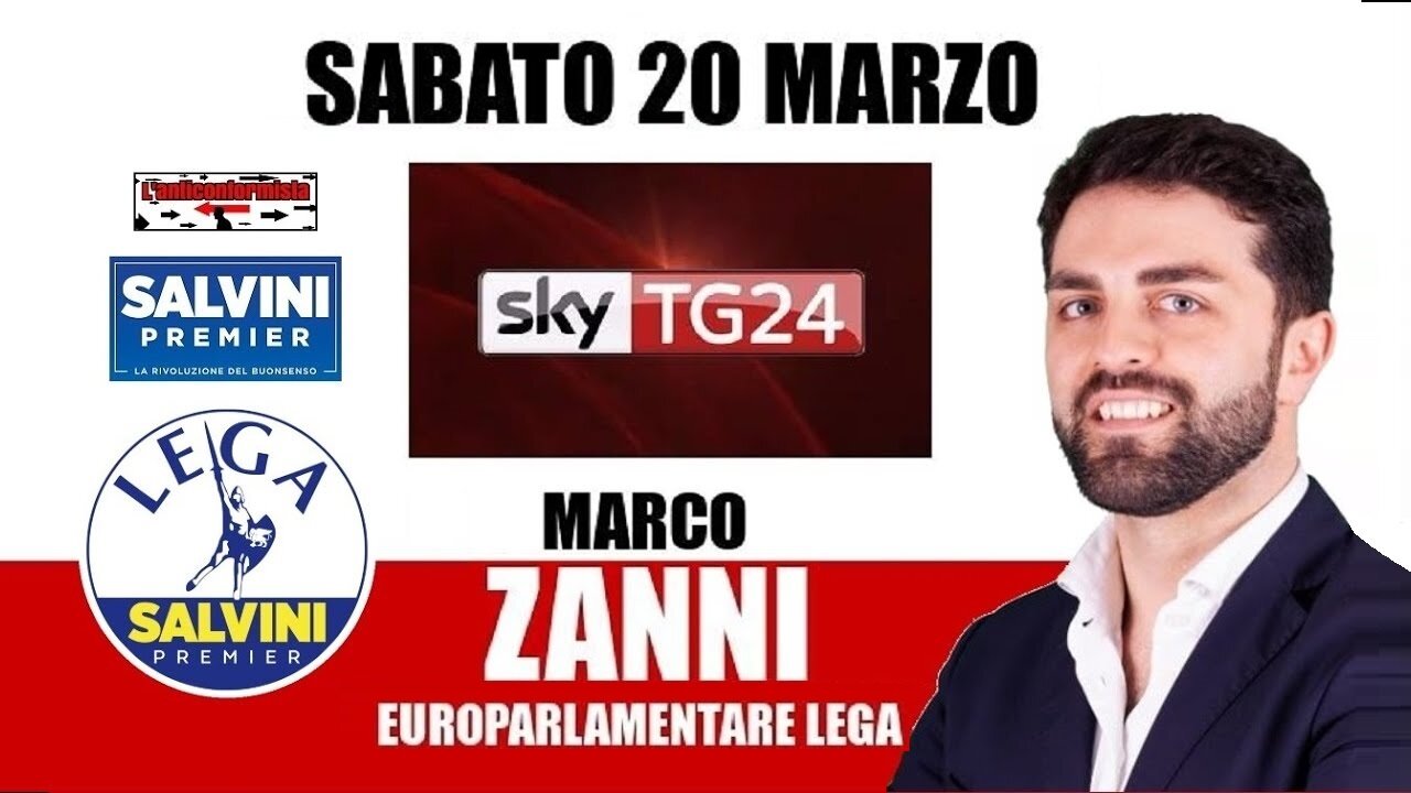 🔴 On. Marco Zanni intervistato su SkyTg24 nella trasmissione "L'ospite" del 20/03/2021.