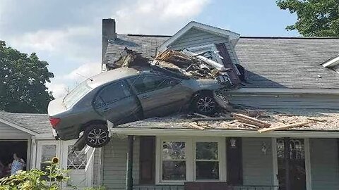 FREAK ACCIDENT CAUGHT ON DASH CAM