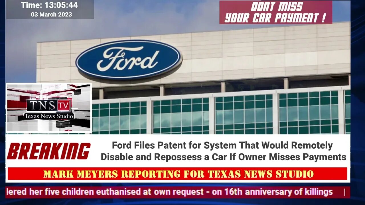 Ford Files Patent for System That Would Remotely Disable and Repossess a Car If Owner Misses Payment