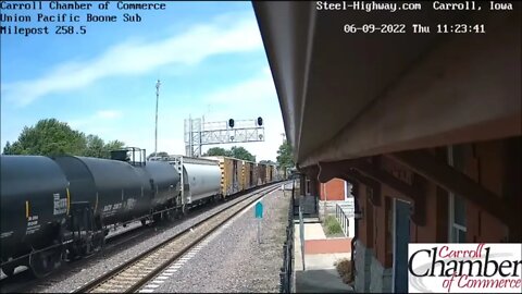 UP 1989 Leading WB Manifest in Carroll, IA on June 9, 2022 # Steel Highway #