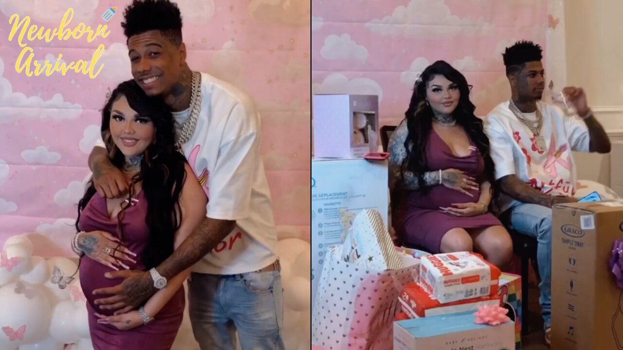 Blueface & Preggo "BM" Jaidyn Alexis Host Their 2nd Baby Shower! 👶🏽