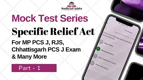 Specific Relief Act Important MCQs | Civil Judge Exam 2023 |