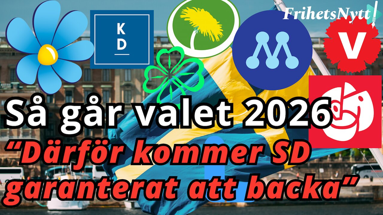 Så går riksdagsvalet 2026 - SD kommer att backa!