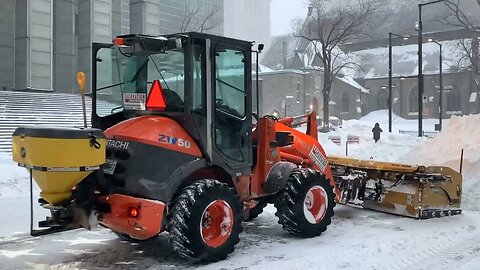 Montreal Downton Snow Removal Operation