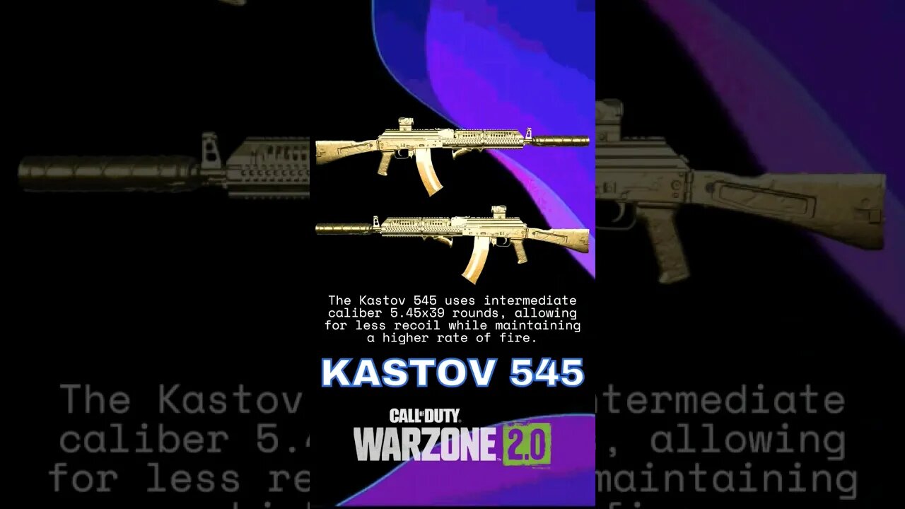 BEST Kastov 545 Loadout in Warzone 2 😲 #shorts