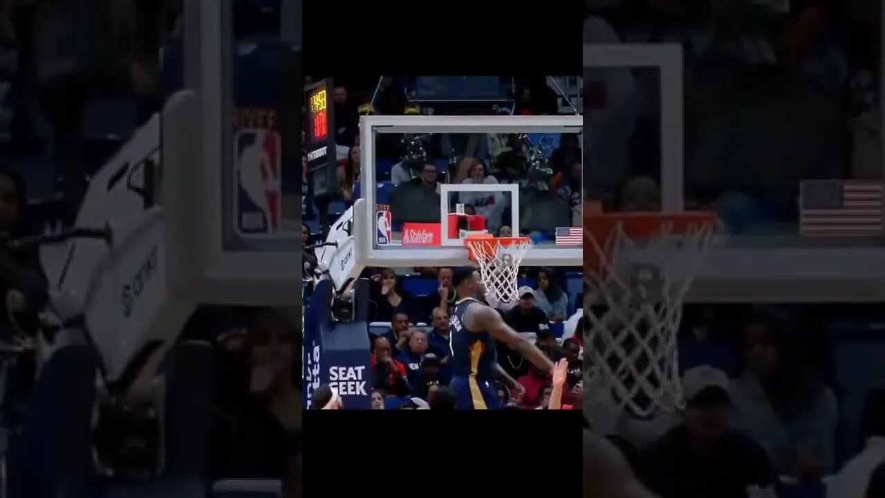 Zion Williamson Insane Bounce #slumdunk