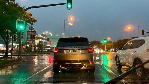 Driving through Rainy Queensland Weather