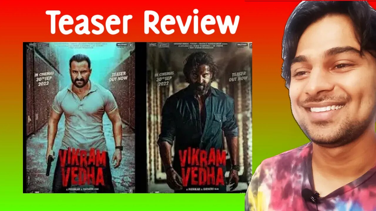 Vikram Vedha Teaser Review | jaswantboo #vikramvedha #teaser #reaction #bollywood #boycottbollywood