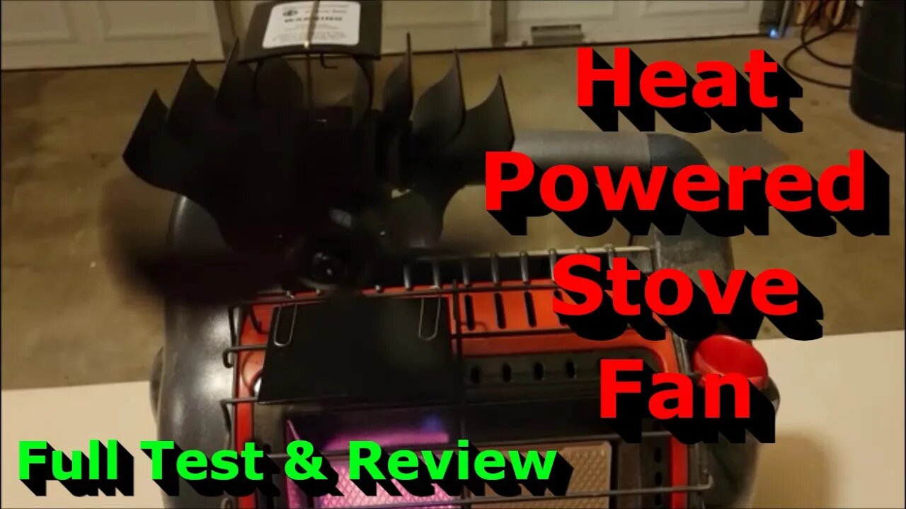 Heat Powered Stove Fan - Full Test & Review - Works Great!