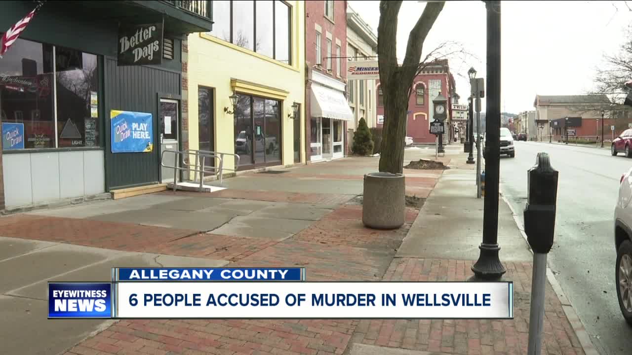 Six people accused of murder in Wellsville