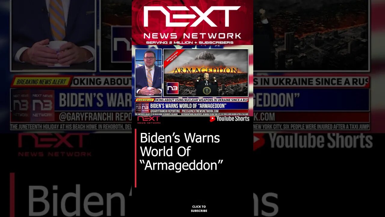 Biden’s Warns World Of “Armageddon” #shorts