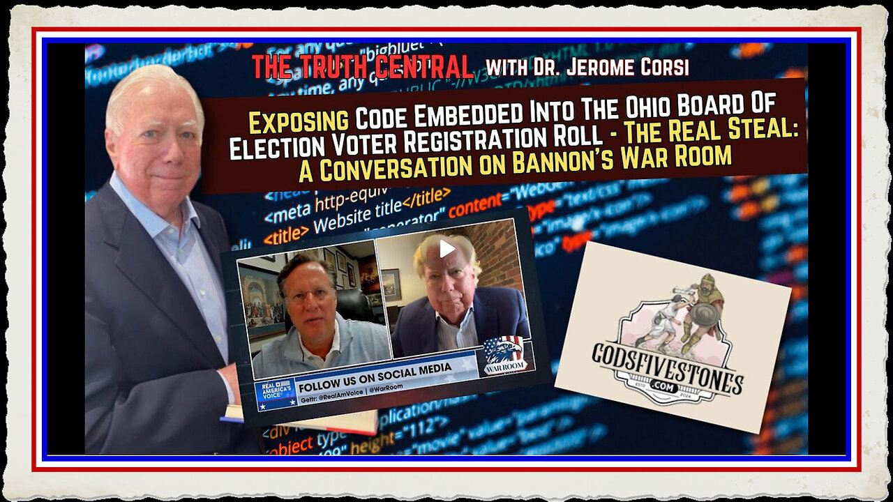 Exposing Code Embedded Into The Ohio Board Of Election Voter Registration Roll