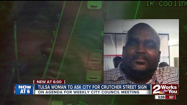 Tulsa woman to ask for Crutcher street sign
